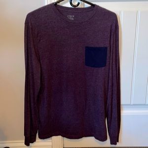 Men’s Medium J. Crew Pocketed Long-Sleeve Premium T-Shirt